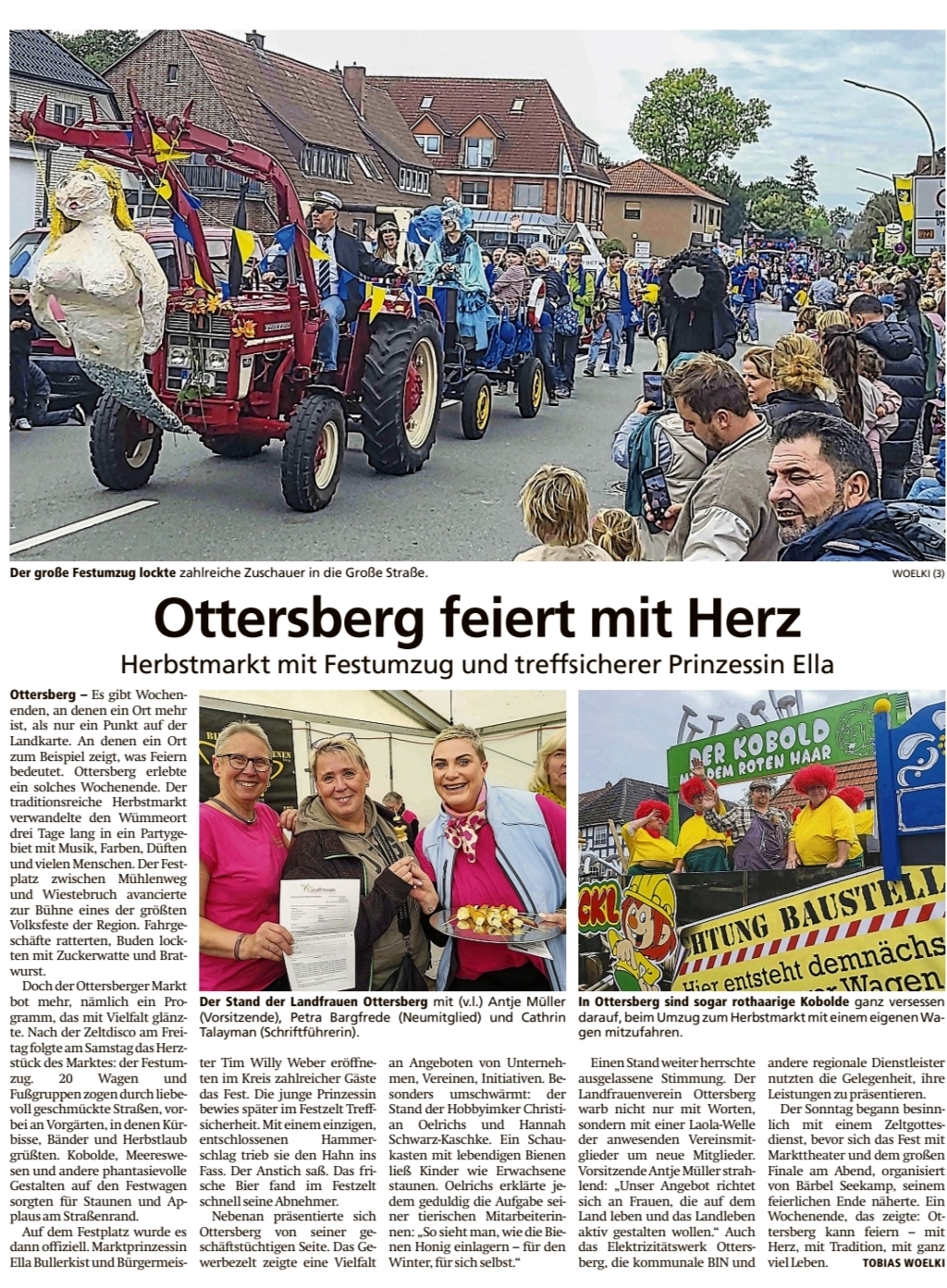 Achimer Kreisblatt Zeitungsartikel Herbstmakrt 2025