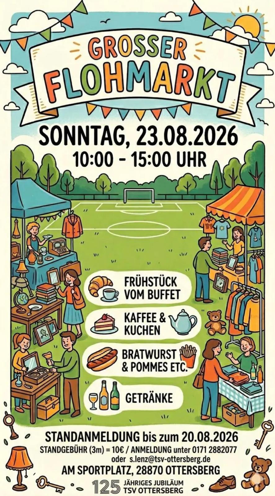 Flyer Flohmarkt Fußball