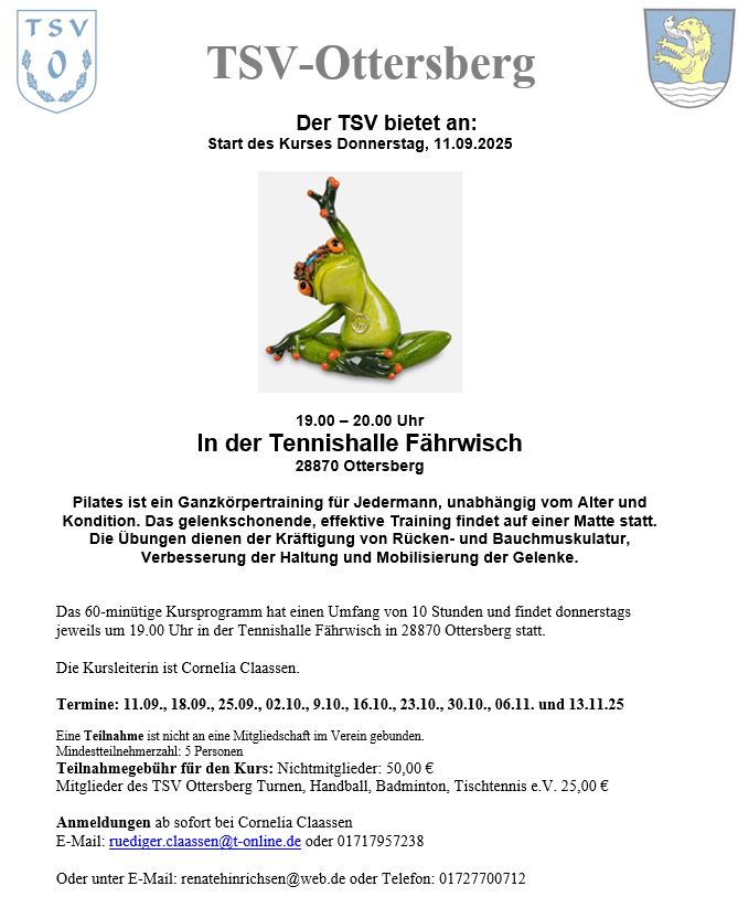 Pilates September 2025