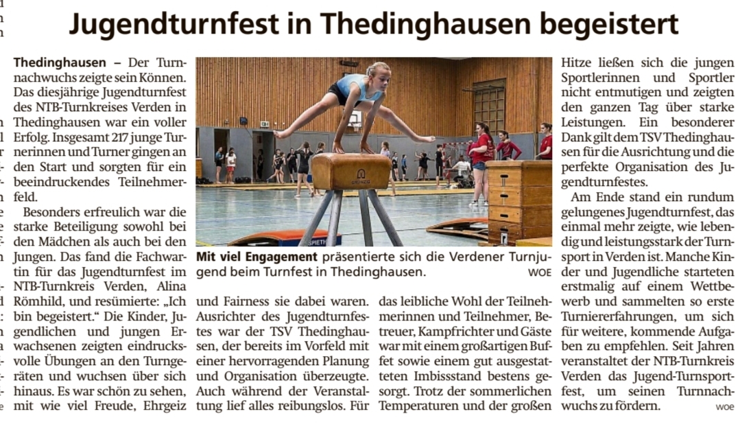 Zeitungsartikel KJSF 2026 Zeitungsartikel KJSF 2026