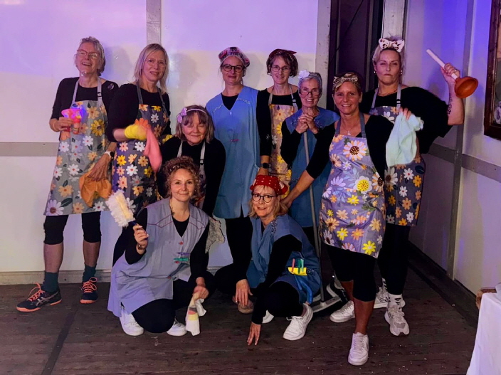 Das bisschen Haushalt war Thema der Aufführung mit der Gruppe BBP von Marina Klenke.