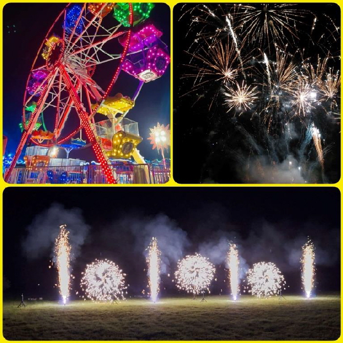 Und ein Eindruck vom Feuerwerk.