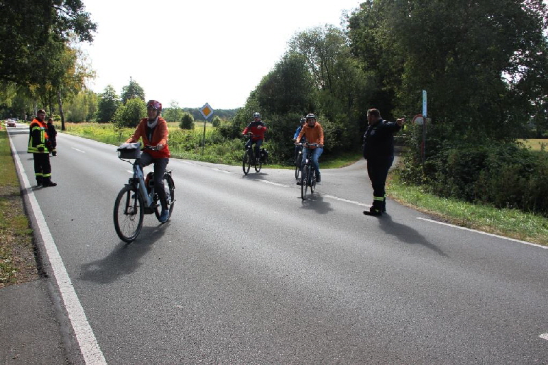 Absichern der Strecke bei Queren der Landesstraße bei Wallbrück